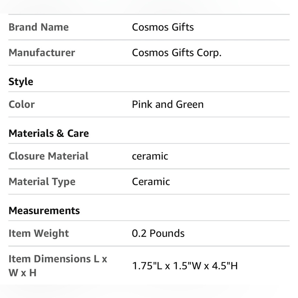 Cosmos Gifts Nutcracker Christmas Donut Tree Salt & Pepper Shakers Pink Green - Picture 8 of 8